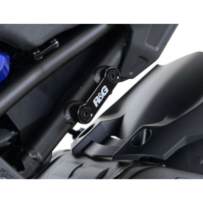 Caches orifices de repose-pieds arrière R&G RACING gauche et droit noir Yamaha MT-10