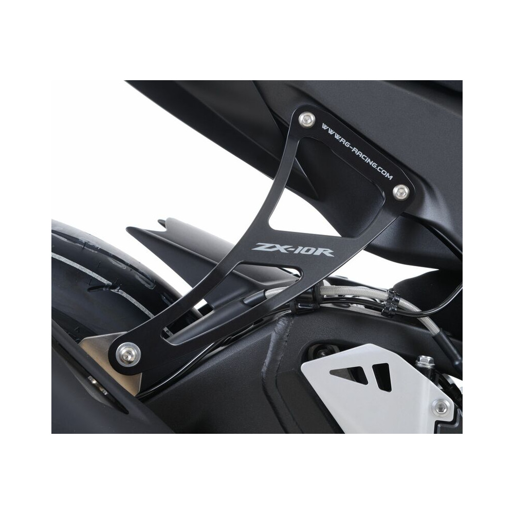 Kit suppression repose-pieds arrière R&G RACING noir Kawasaki ZX-10R