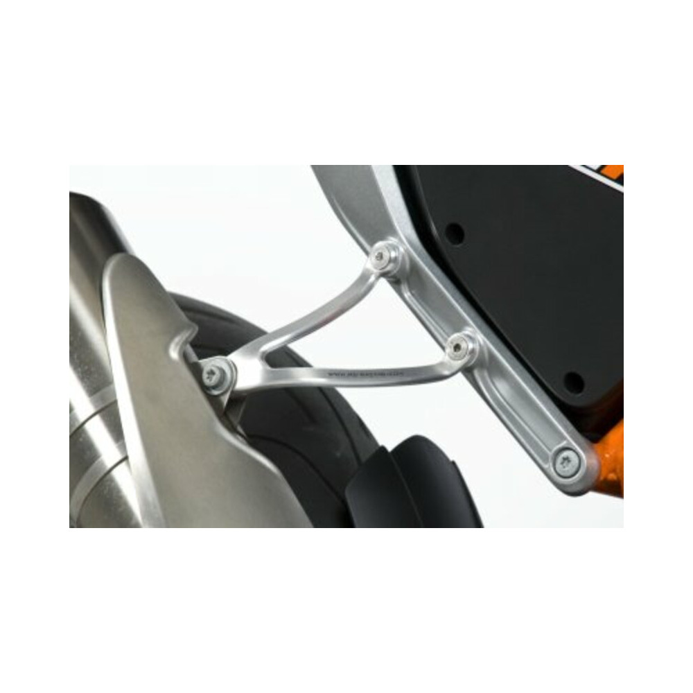 Patte de fixation de silencieux R&G RACING argent KTM 690 Duke/R