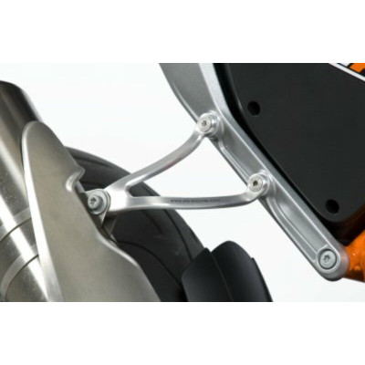 Patte de fixation de silencieux R&G RACING argent KTM 690 Duke/R