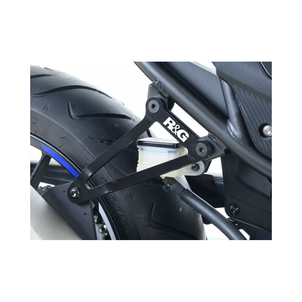 Patte fixation de silencieux R&G RACING noir Honda CBR500R