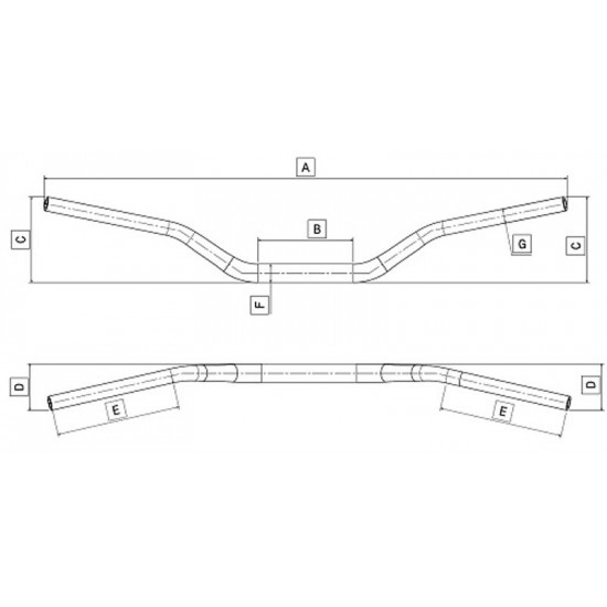 Guidon bas pliant DOMINO - Ducati Monster