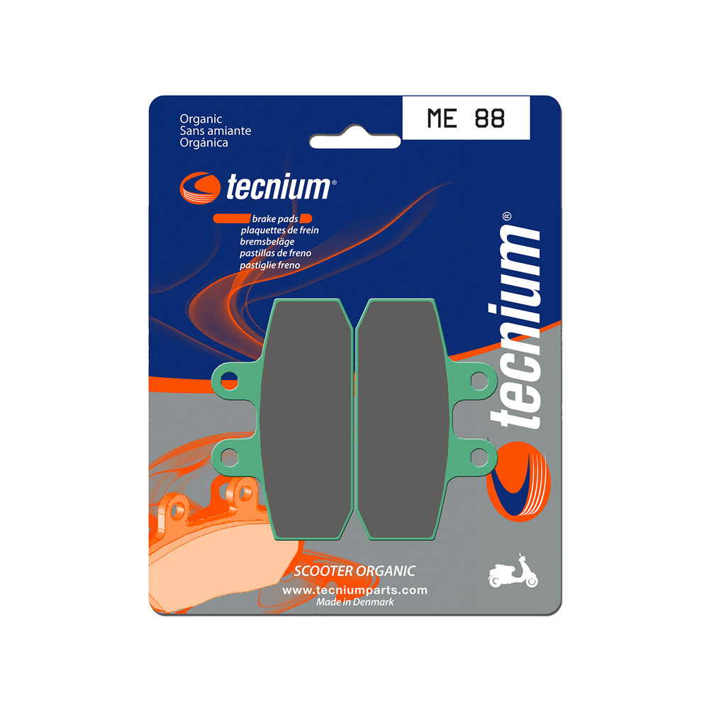 Plaquettes de frein TECNIUM Scooter organique - ME88