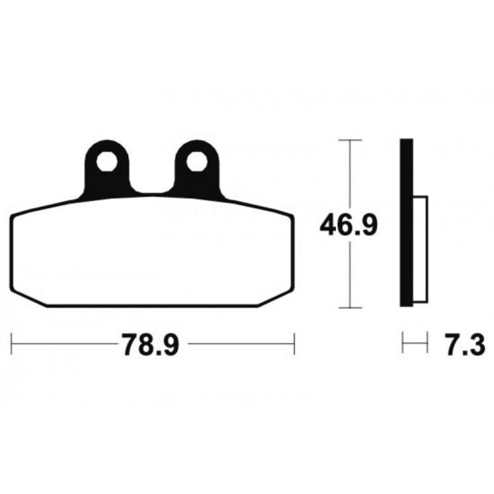 Plaquettes de frein TECNIUM Scooter organique - ME88