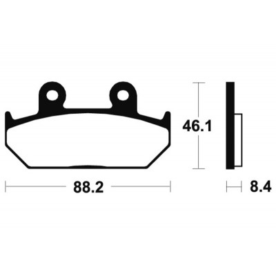 Plaquettes de frein TECNIUM Performance métal fritté - MF100