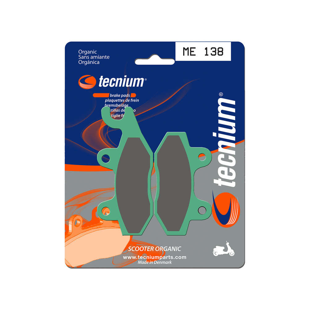 Plaquettes de frein TECNIUM Scooter organique - ME138