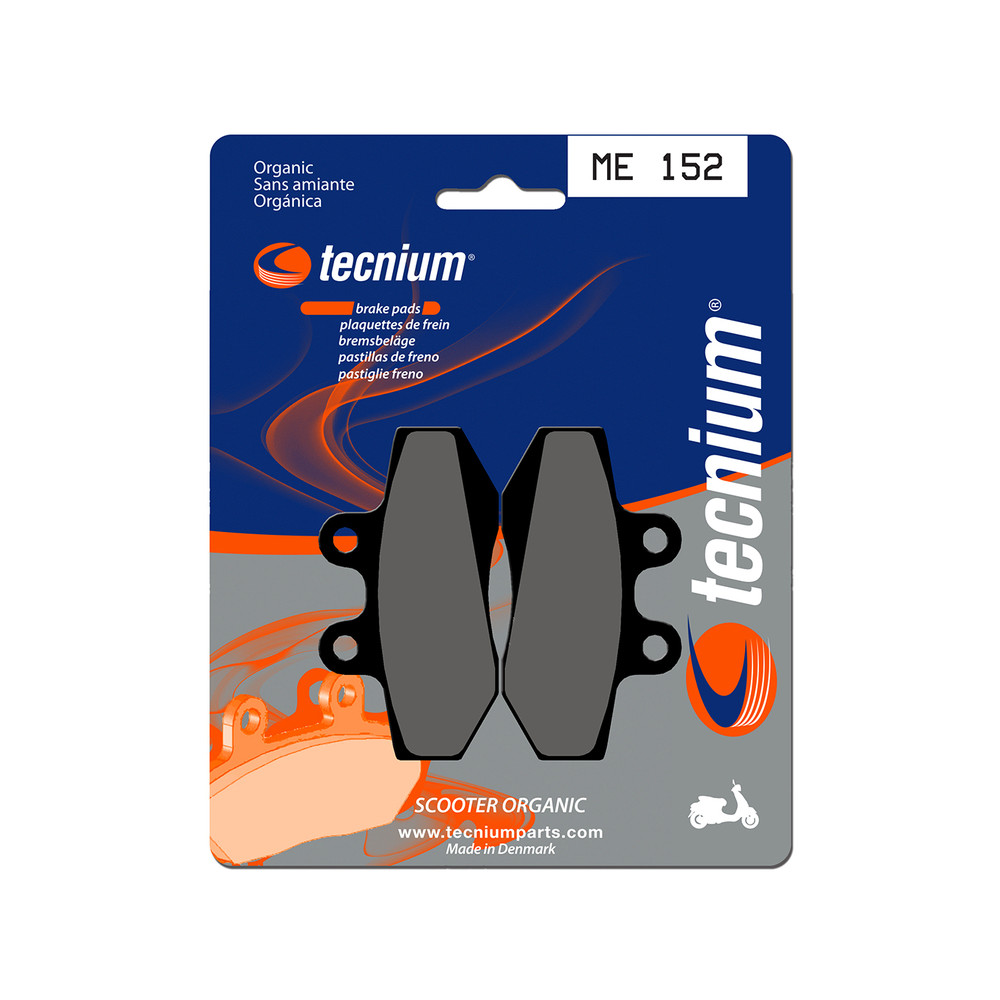 Plaquettes de frein TECNIUM Scooter organique - ME152