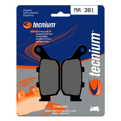 Plaquettes de frein TECNIUM route organique - MA381