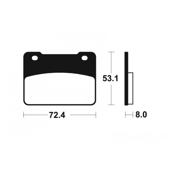 Plaquettes de frein TECNIUM route organique - MA393