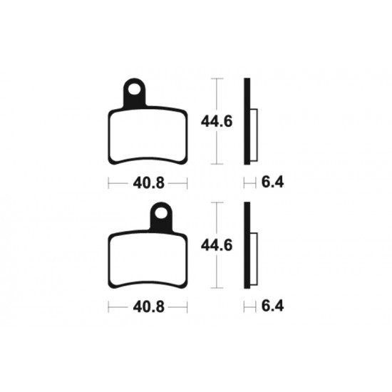 Plaquettes de frein TECNIUM route organique - MA396