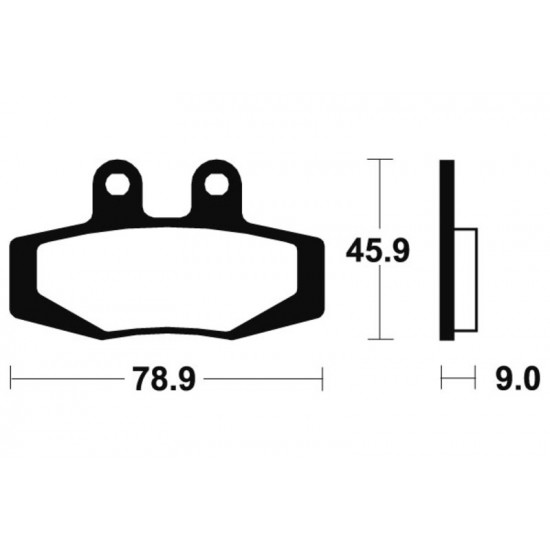 Plaquettes de frein TECNIUM route organique - MA121