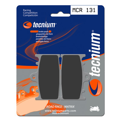 Plaquettes de frein TECNIUM Racing métal fritté carbone - MCR131