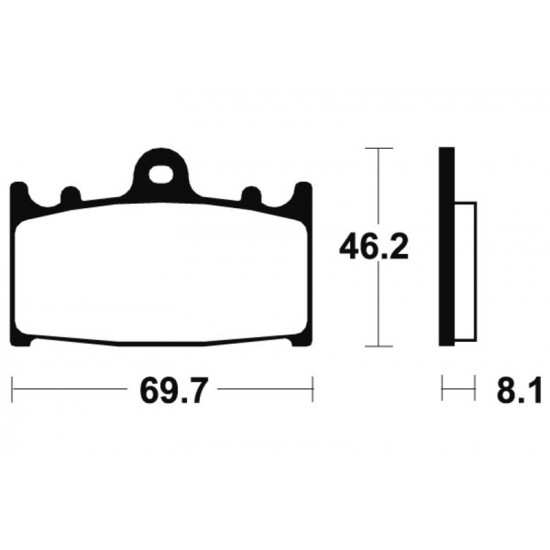 Plaquettes de frein TECNIUM Racing métal fritté carbone - MCR131