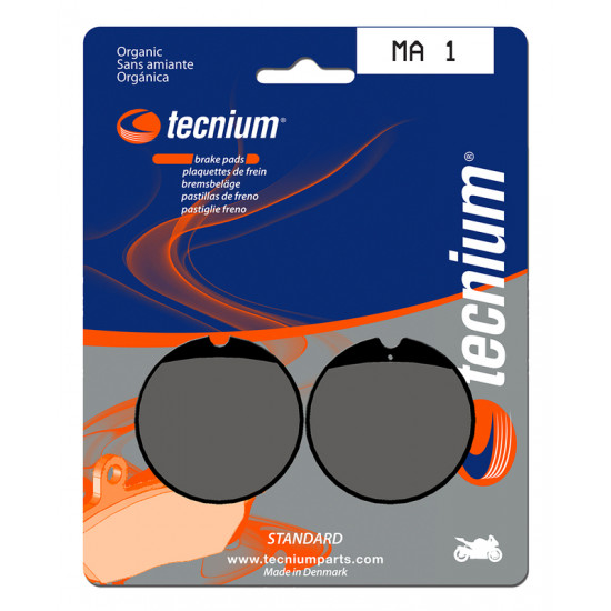 Plaquettes de frein TECNIUM route organique - MA1