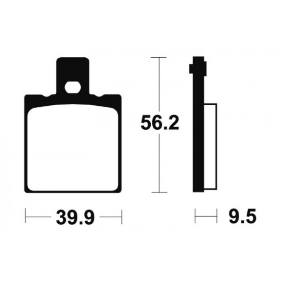 Plaquettes de frein TECNIUM route organique - MA146