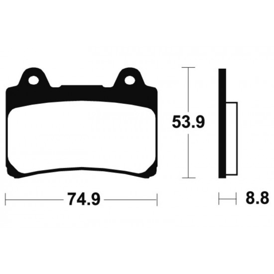 Plaquettes de frein TECNIUM Performance métal fritté - MF113