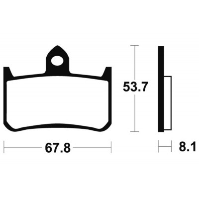 Plaquettes de frein TECNIUM Performance métal fritté - MF122