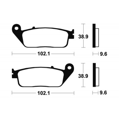 Plaquettes de frein TECNIUM Performance métal fritté - MF130