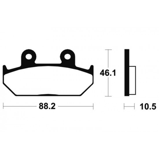 Plaquettes de frein TECNIUM Performance métal fritté - MF147