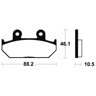 Plaquettes de frein TECNIUM Performance métal fritté - MF147