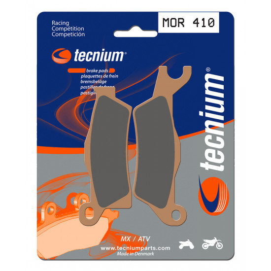 Plaquettes de frein TECNIUM Racing MX/Quad métal fritté - MOR410