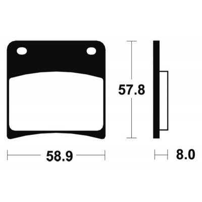 Plaquettes de frein TECNIUM Performance métal fritté - MR120