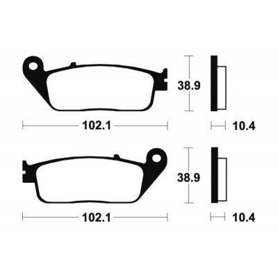 Plaquettes de frein TECNIUM Performance métal fritté - MF154