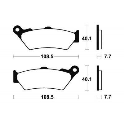 Plaquettes de frein TECNIUM Performance métal fritté - MF174