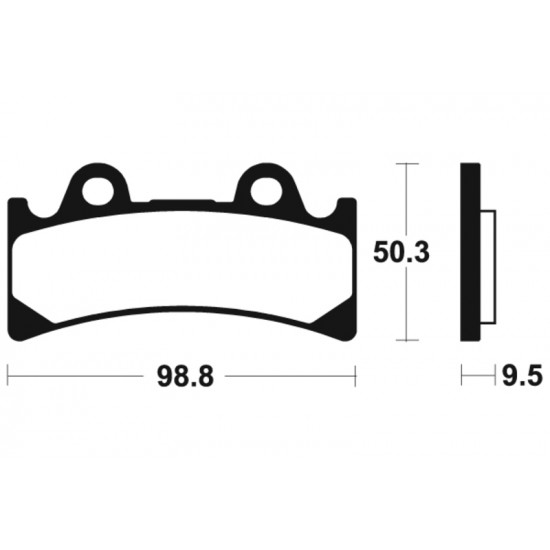 Plaquettes de frein TECNIUM Performance métal fritté - MF183