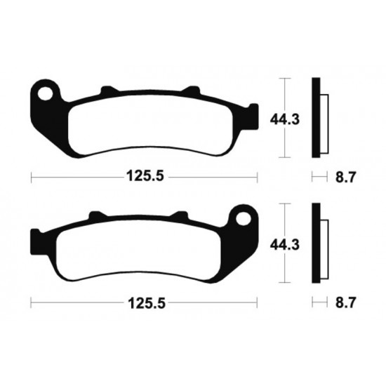 Plaquettes de frein TECNIUM Performance métal fritté - MF185