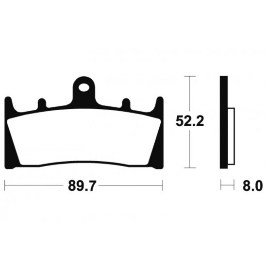 Plaquettes de frein TECNIUM Performance métal fritté - MF186