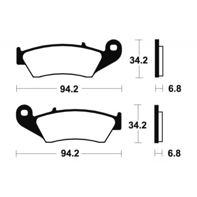 Plaquettes de frein TECNIUM Performance métal fritté - MF194