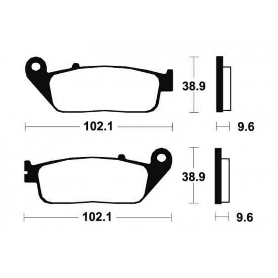 Plaquettes de frein TECNIUM Performance métal fritté - MF200