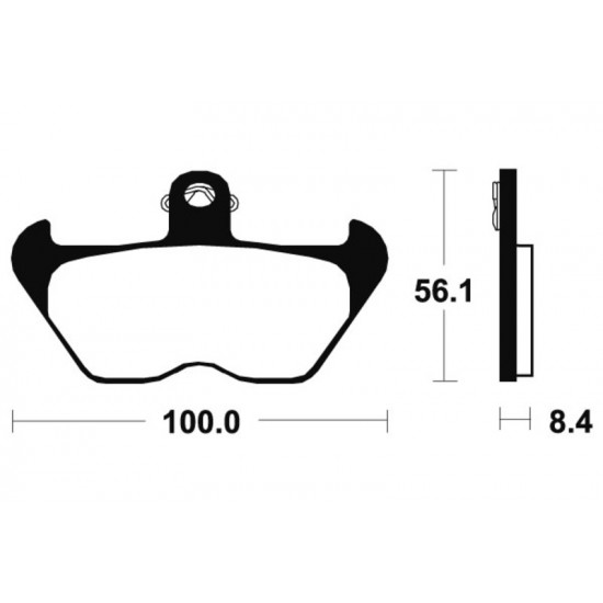 Plaquettes de frein TECNIUM Performance métal fritté - MF203