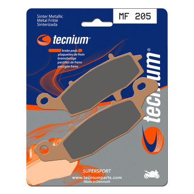 Plaquettes de frein TECNIUM Performance métal fritté - MF205