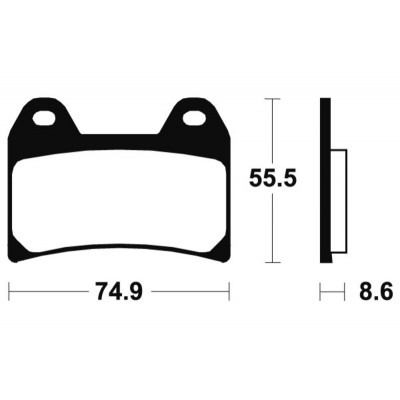 Plaquettes de frein TECNIUM Performance métal fritté - MF206