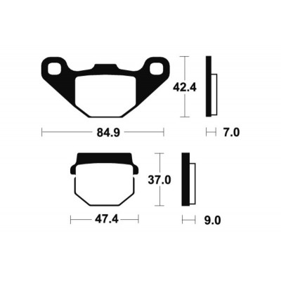 Plaquettes de frein TECNIUM MX/Quad métal fritté - MO44