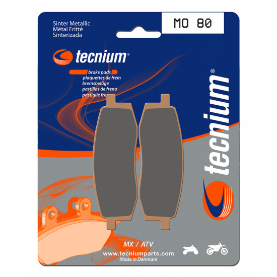 Plaquettes de frein TECNIUM MX/Quad métal fritté - MO80