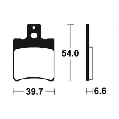 Plaquettes de frein TECNIUM Scooter organique - ME167