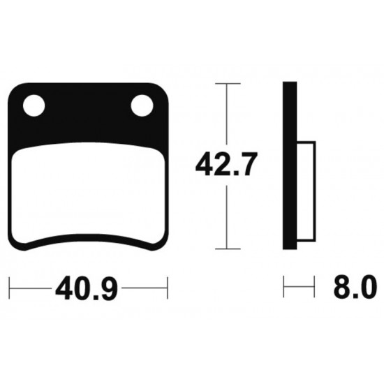 Plaquettes de frein TECNIUM Scooter organique - ME170
