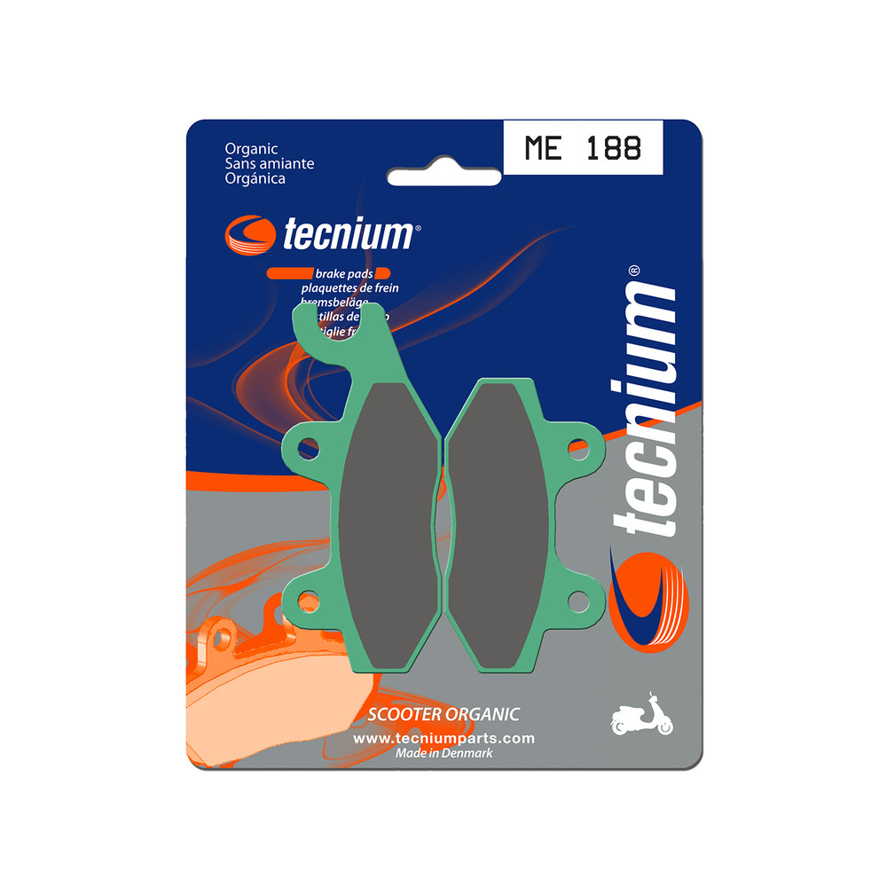 Plaquettes de frein TECNIUM Scooter organique - ME188