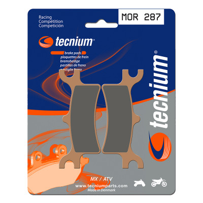 Plaquettes de frein TECNIUM Racing MX/Quad métal fritté - MOR287