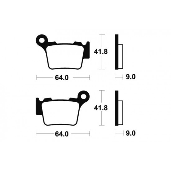 Plaquettes de frein TECNIUM MX/Quad métal fritté - MO291