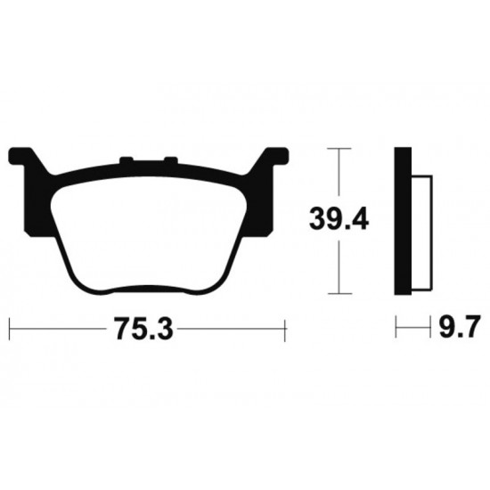 Plaquettes de frein TECNIUM MX/Quad métal fritté - MO313