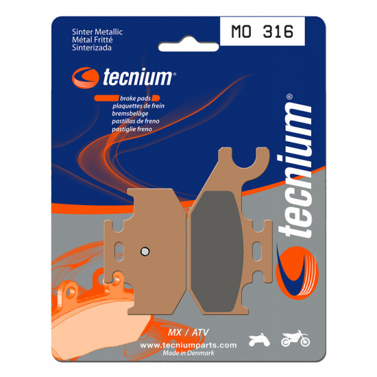 Plaquettes de frein TECNIUM MX/Quad métal fritté - MO316