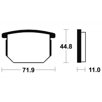 Plaquettes de frein TECNIUM route organique - MA34
