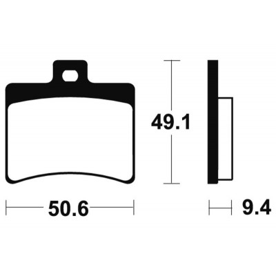 Plaquettes de frein TECNIUM Scooter organique - ME247