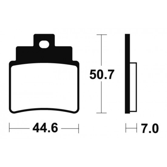 Plaquettes de frein TECNIUM Scooter organique - ME275