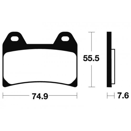 Plaquettes de frein TECNIUM Scooter organique - ME277