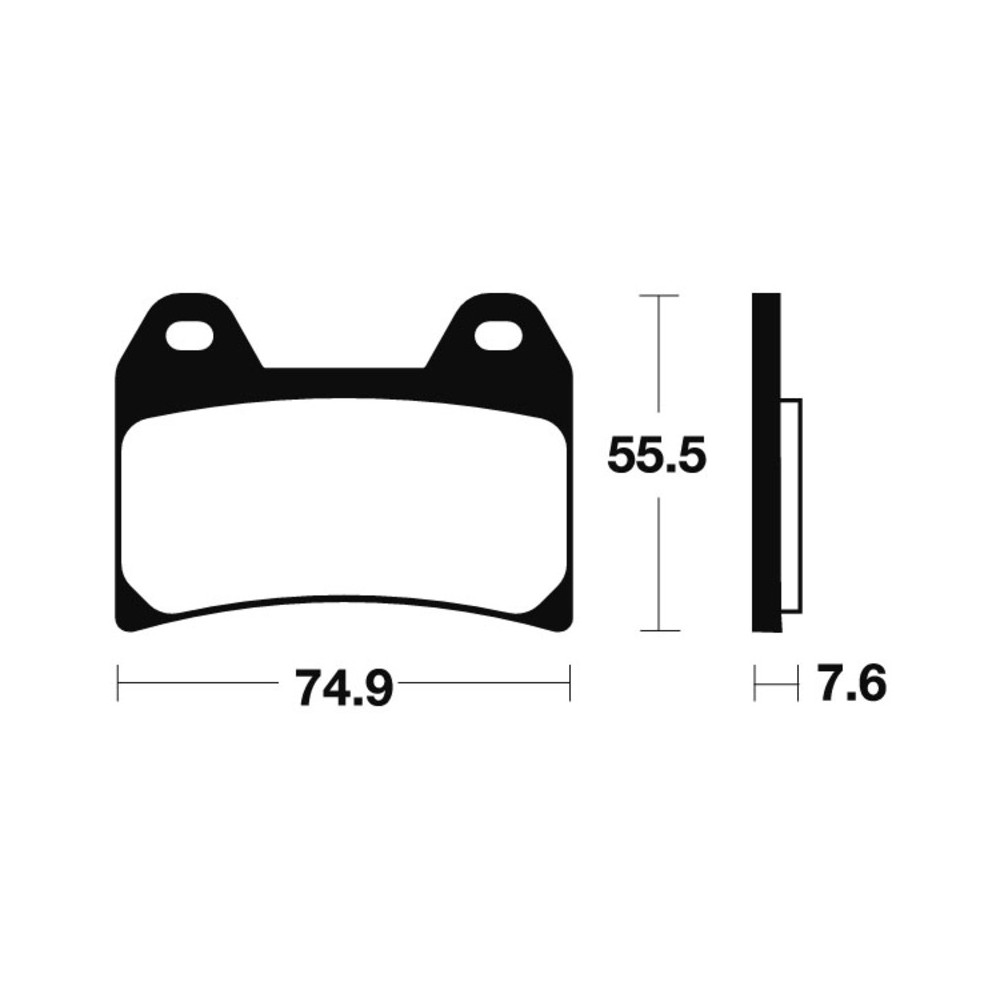 Plaquettes de frein TECNIUM Scooter organique - ME277